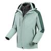 Custom Logo 3-in-1 Windbreaker with Fleece Down, Warm Jacket for Autumn/Winter, Embroidered Workwear.