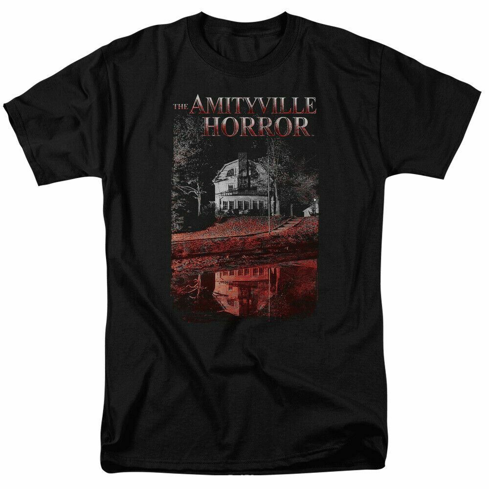 The Amityville Horror Cold Blood T Shirt Licensed Horror Movie Retro Tee Black S