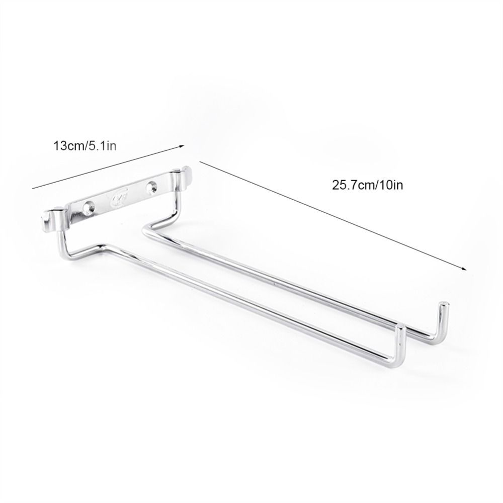 Home Bar Simple Iron Glasses Holder Fashionable Wall Mounted Wall Mounted Rack Single Row Space Saving Single Row Rack Bathroom
