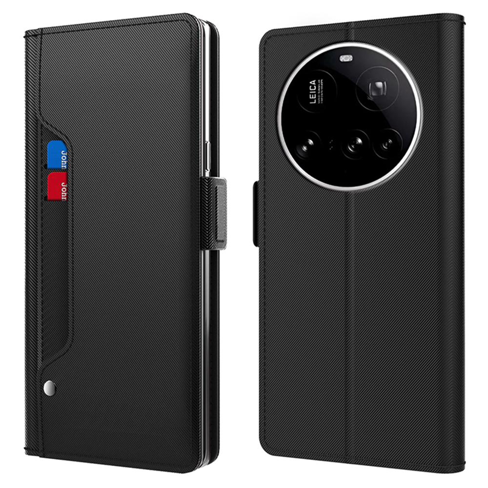 För Xiaomi 17 Ultra 5G Fodral PU+TPU Magnetiskt Flip-mobilfodral med Stöd