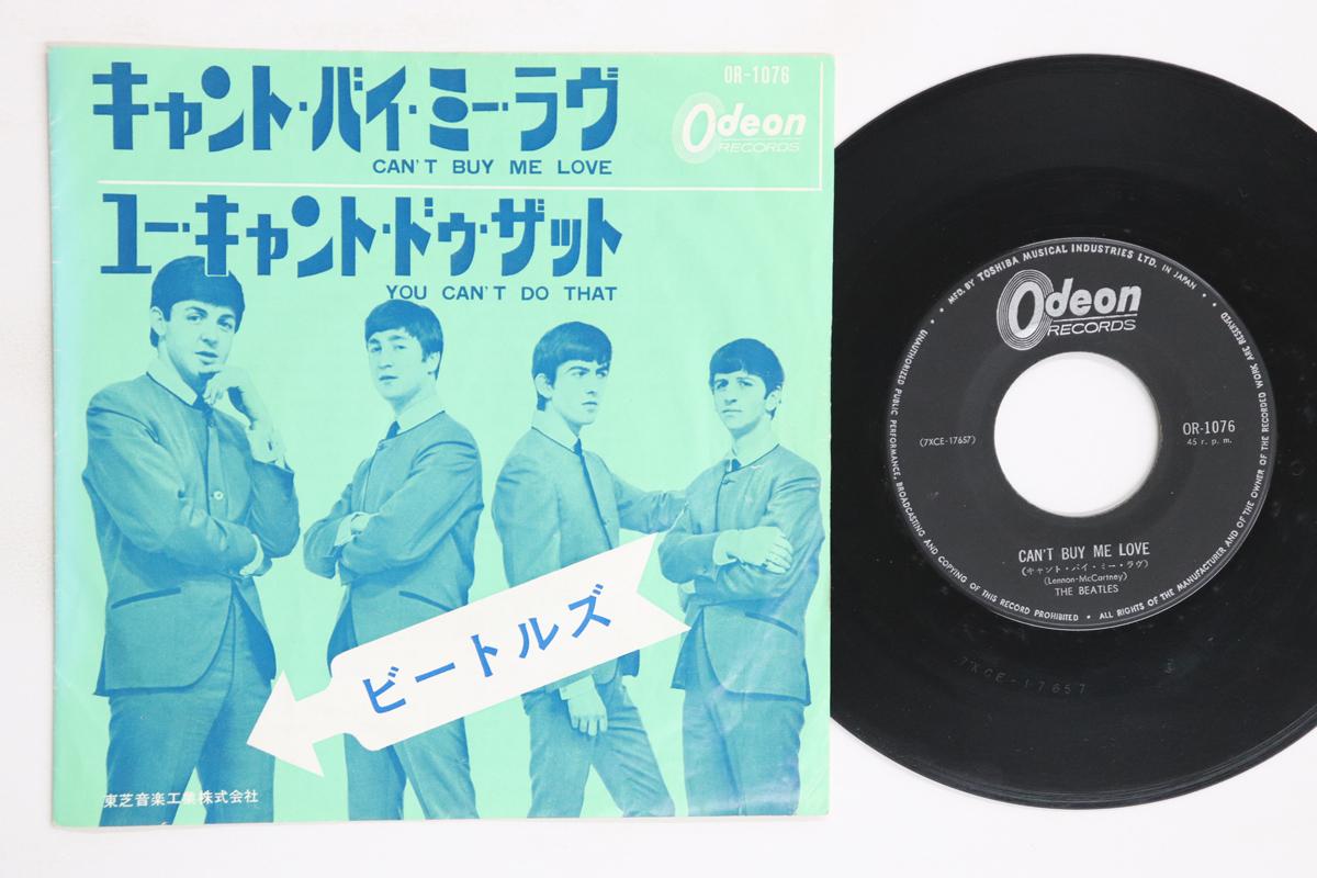 

7-дюймовая пластинка BEATLES Can t Buy Me Love You Can t Do That OR1076 ODEON 1964 Япония Рок Б/У