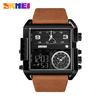 SKMEI Stainless Steel Mens Watches Quartz Military Sports Waterproof LED Digital Wristwatches
