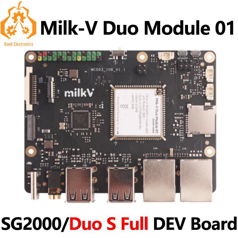 

Milk-V SG2000 RISC-V Duo Module Evaluation Board with 512MB, Fully Functional