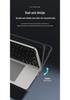 Wireless Bluetooth Foldable Keyboard with Leather Stand for Tablets and Phones