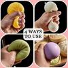 Giant Dumpling Squeeze Toys Anxiety Relief Fidget Toy Simulation Food Steamed Stuffed Bun Soft Squeeze Decompression Dough Toy