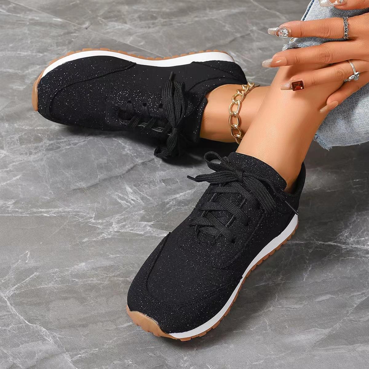 

Large size spring new solid color cloth shoes sports and leisure women s shoes light mouth flat bottom round head 43 чорний