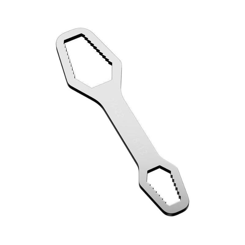German Universal Double-Ended Self-Tightening Spline Wrench, Small Super Hard Steel, 8-24mm