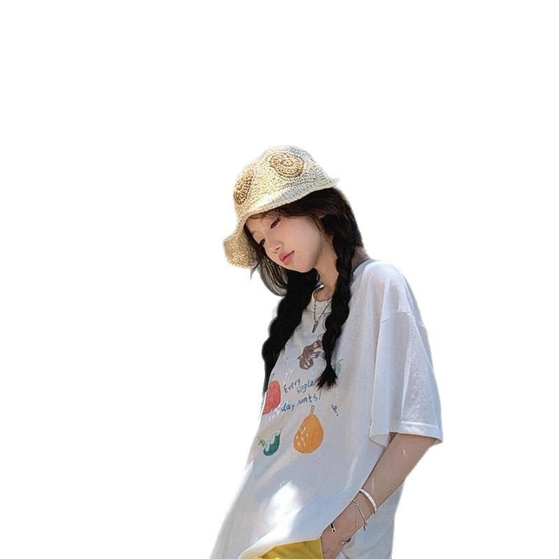 Japanese Retro Handmade Large Hat Brim Love Straw Woven Breathable Straw Hat Summer Fisherman Hat Foldable Sun Hat