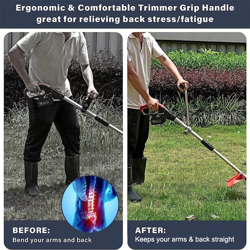 Portable Weedeater Grip Adjustables Lawn Mower Handle Extension Lawn Trimmer Handle Grip For Lawn Care Yard Trimming Edging