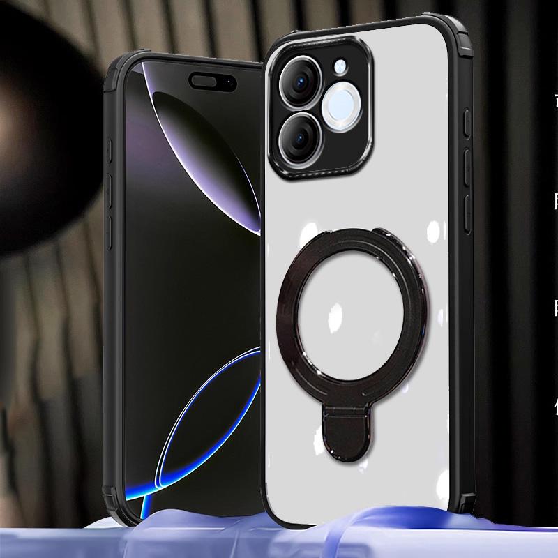 

Ударопрочный Магнитный Держатель Чехол для Телефона для Motorola Moto Edge 60 50 Fusion Pro Neo G05 G14 G24 G34 G54 G84 E14 E15 Чехол-Подставка Motorola Edge 60 чёрный