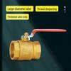 Copper Ball Valve - Double Internal Thread, Direct Water Heater, Gas, Large Flow, Tap, DN15, 4-6 Points.