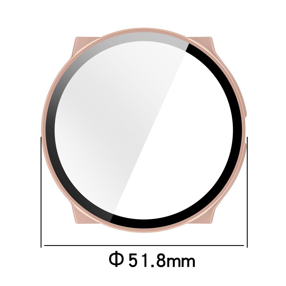 PC+Tempered Protective Case Full Coverage Hard Screen Protector Anti-Scratch Cover Shell for Suunto Race 2