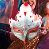 Mask Cosplay Nightclub Dressing Up Party Carnival Show with Straps Roles Play Costume