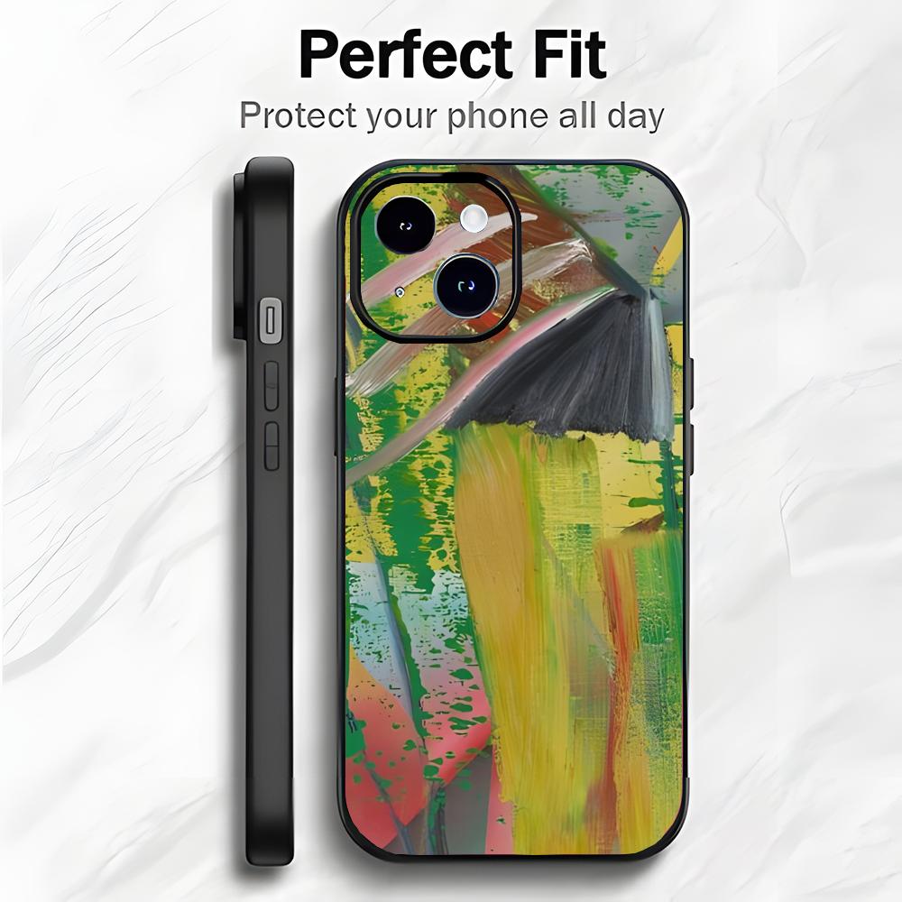 Moderne Abstrakte Kunst G-Gerhard Richter Handyhülle Handyhülle Weiche Verpackung Leicht Für iPhone17 16 15 14 13ProMax