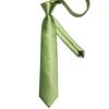 Dibangu Men‘s Tie Solid Color Formal Wedding Necktie Silk Tie Handkerchief Cufflinks for Men Business Suit