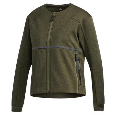 Sports Lifestyle Series Round Neck Zipper Breathable Outdoor Casual Sports Jacket Women Jacket Olive-Green DS8658