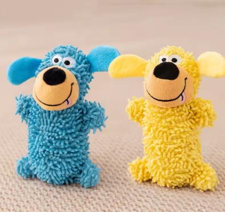 Interactive Squeaky Dog Toy Chew Resistant Pet Teeth Cleaning Bite Resistance Squeaky Chew Toy for Dogs cat toy
