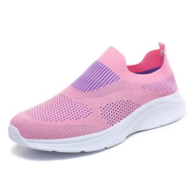 Women's Lightweight Breathable Mesh Surface Spring and Autumn Flat Casual Sneakers Do Not Loafer Shoes for Women