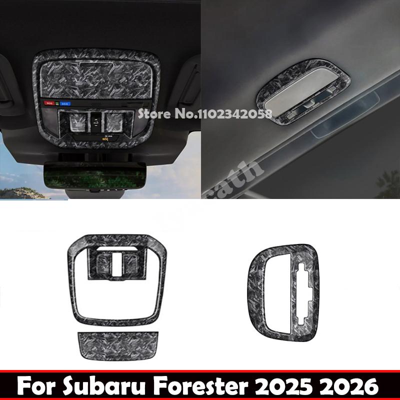 For Subaru Forester 2025 2026 Interior ABS Front Rear Car Roof Reading Light Lamp Switch Lampshade Panel Cover Accessories