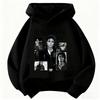Michael Jackson BAD Album Print Kinder Kapuzenpullover, Unisex, Vintage Hip Hop Pullover mit Kapuze, Lässiges Streetwear Oberteil