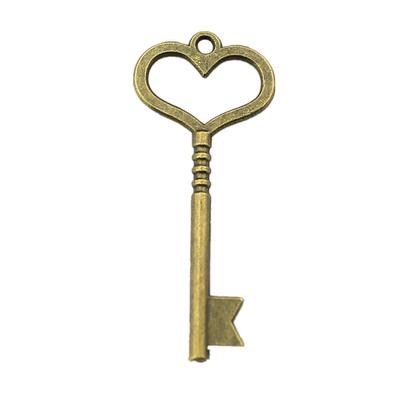 Charms Schlüssel- und Schlossanhänger Minimalistische Schmuckkomponenten QC075