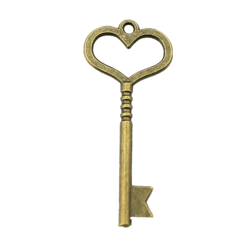 Key Charms Multi Color Alloy Locks Pendants For Romantic Themed Jewelry