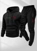 European-Size Unisex PARIS Letter Print Casual Hoodie & Drawstring Tracksuit
