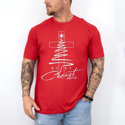 Joyeux Noël Christ Chrétien Noël Croix Jésus Famille Pyjamas T-shirt Unisexe