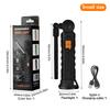 Multifunctional Folding Work Light Portable Rechargeable Flashlight Hook Magnetic Camping Light Outdoor Car Repair Emergency