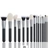 Cangzhou 15-Piece Animal Hair Makeup Brush Set: Eye Shadow & Foundation Brushes