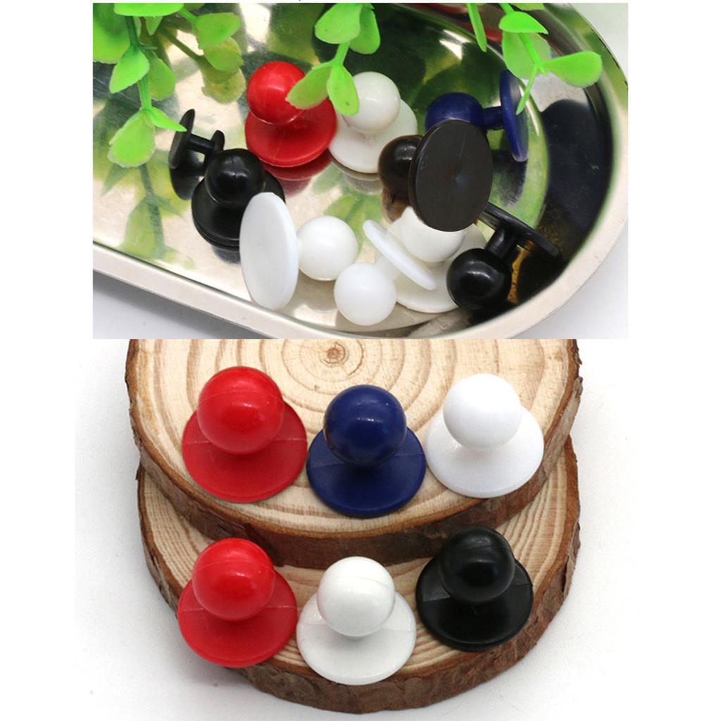 Pack Of 100 Chef Uniform Ball Buttons Nylon Plastic Round Buttons For Professional Kitchen Chef Clothing Accessories