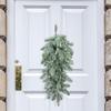 Sztuczny Wieniec z Igieł Sosnowych Dekoracja Ścienna Wystrój Domu Sztuczne Kwiaty