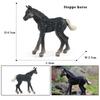 Oenux Grassland Wild Steed Farm Animal Small Horse Model Action Figures PVC Home Decoration Figurines Collection Toy Kid Gift