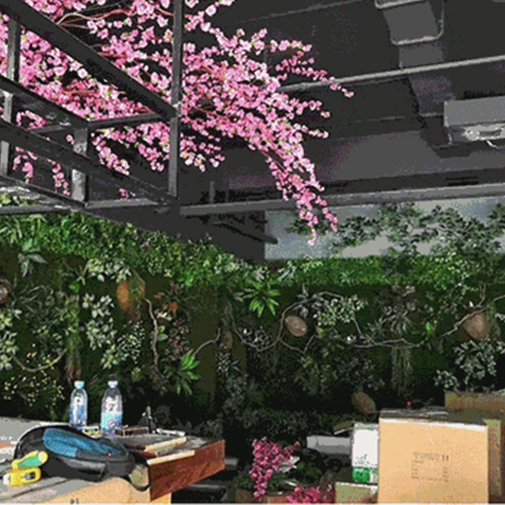 Green Simulation Turf Sheet 25*25cm DIY Plant Panel Creative Garden Grass Wall Home Decoration