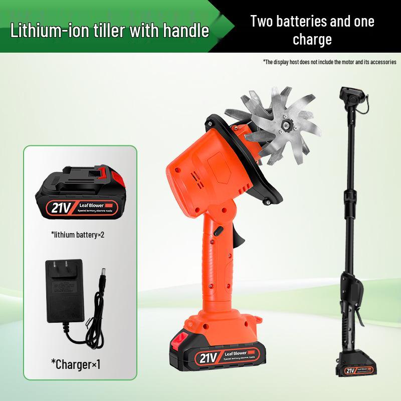 21V Rechargeable Mini Tiller for Weeding & Soil Loosening in Gardens and Orchards