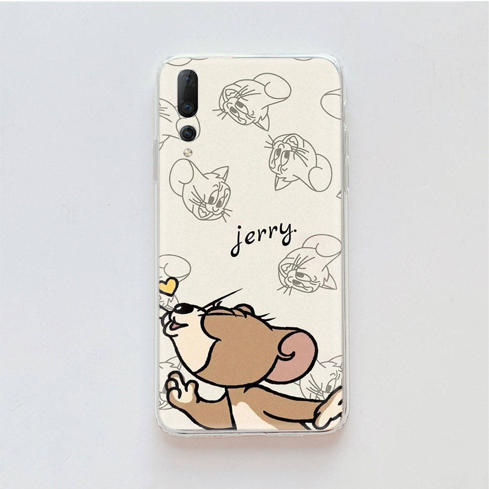 

Прозрачный чехол для Samsung A04 A14 A23 M33 M53 Realme 10 9 C35 C55 VIVO X80 Infinix Hot 30 Note 11 Tecno Spark 8P Pro C-47 Tom Jerry Cat Mouse Infinix Zero 30 4G индиго