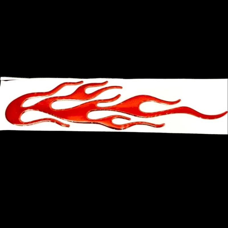 Coda di vento 3D Moto Fiamma Magica Adesivo Decalcomania Emblema Etichetta Badge Decor Decorativo oro Argento Rosso