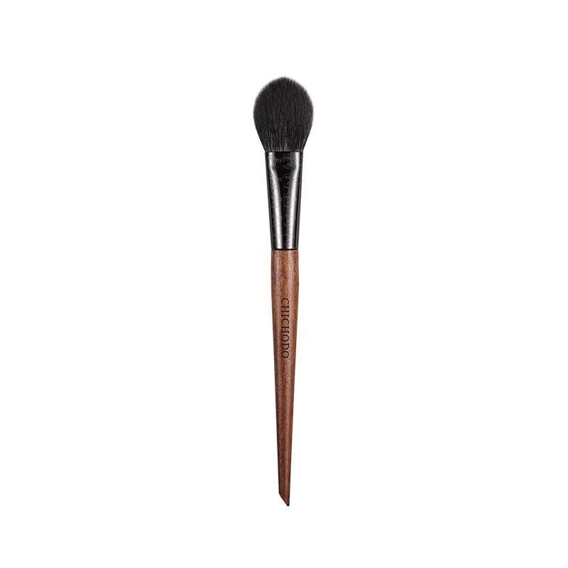 Makeup Brush Amber Series Carved Tube Animal Hair Brushes -Pony Goat Hair Blush Brush -Peach Shape Pen -F233