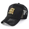 M Logo Full Mesh Breathable High-top Plus Size Baseball Cap Fashion Face Small Large Head Circumference Hat for Men