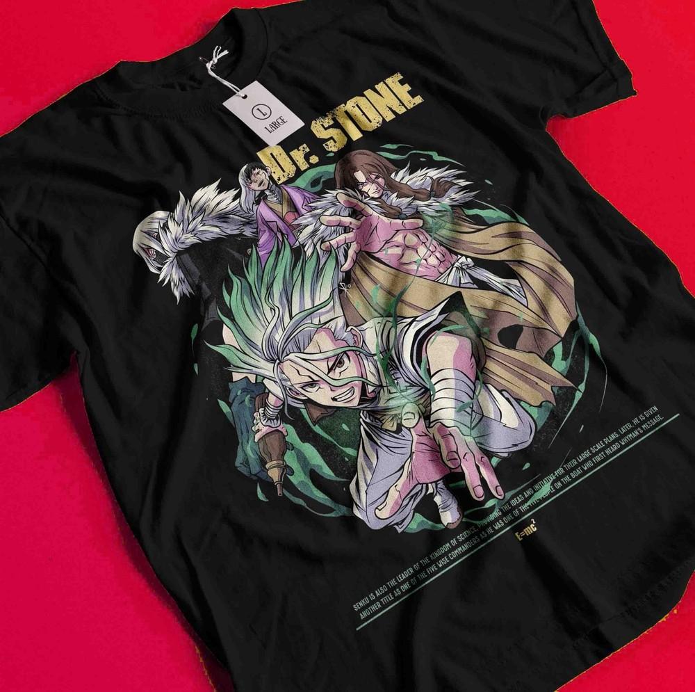Dr Stone T-Shirt Senku Ishigami Tshirt Ryusui Tee Asagiri Seiyuu Anime Shirt BB375