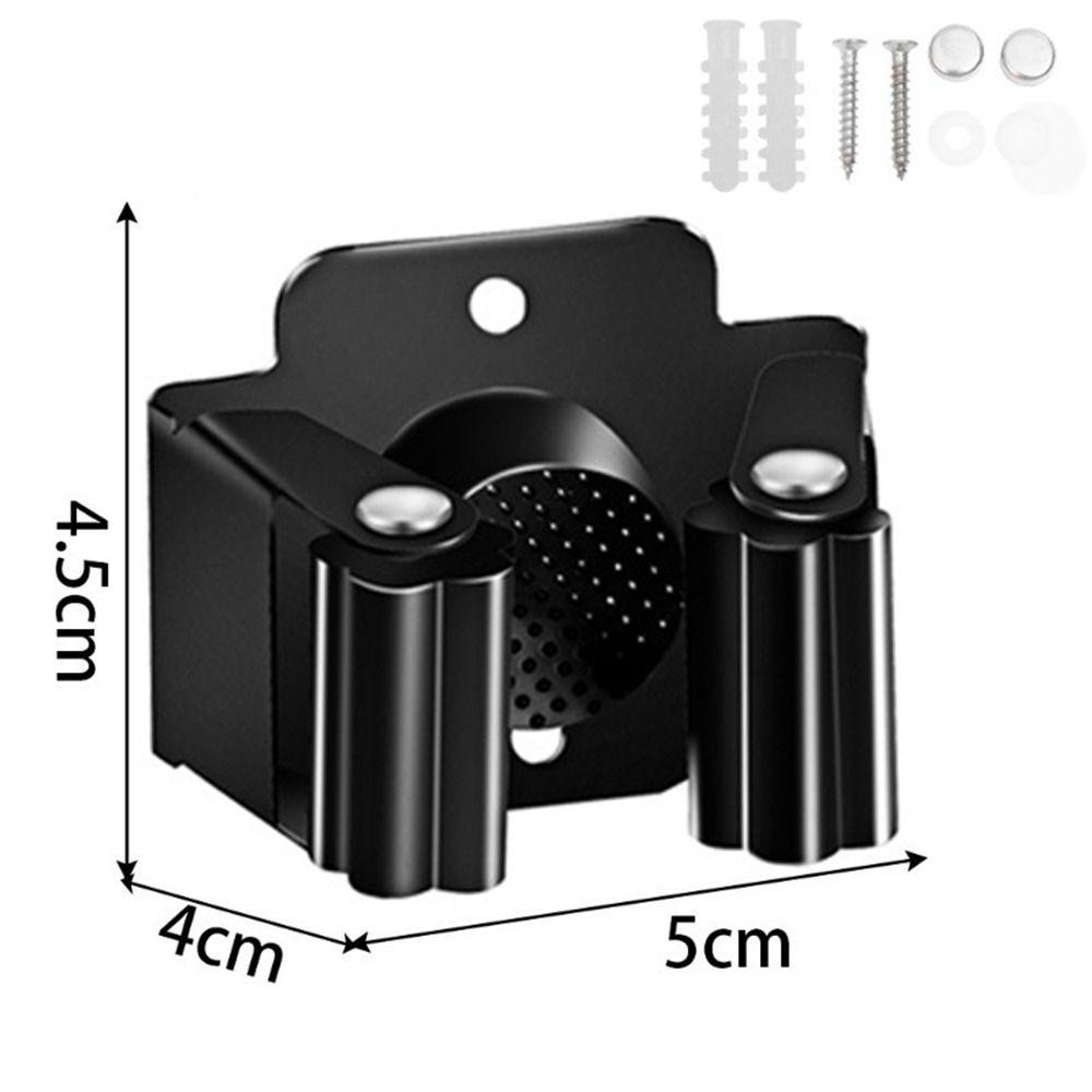 304 Stainless Steel Mop Holder Waterproof Wall Mounted Mop Storage Rack Storage Rack Hook Rack Wall Mounted Hooks Kitchen