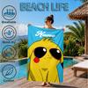 Custom Name Pika Adventure Hat Beach Towel Microfiber Beach Towel, Lightweight and Quick-Dry, for Summer Travel, Swimming Pool Gift