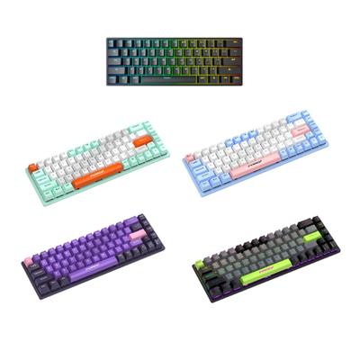 USB Wired Keyboard 68 Key Comfortable Desktop Game Keyboard Mechanical Gaming Keyboard Nonslip for Gamer Home Laptop Typewriter