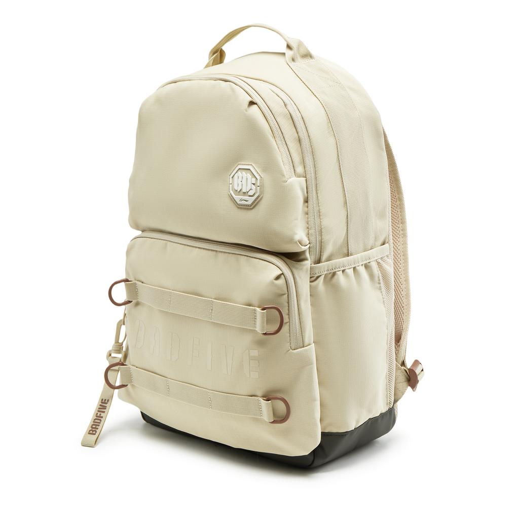 Li Ning Polyester Backpack Unisex Beige ABSV407-2