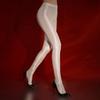 Plus Size Glossy Satin Shaping Pantyhose Oil Shiny Yoga Leggings Women Sexy Cuban Heel Back Seam Tights  Pole Dance Clubwear