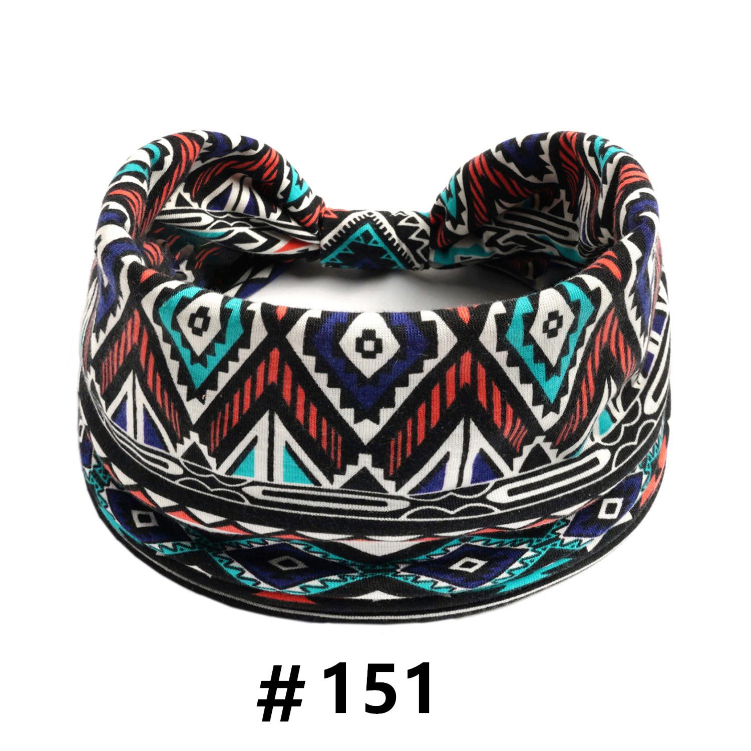 

Бохо африканские повязки на голову для женщин широкая хлопковая повязка-тюрбан с узлом эластичные резинки для волос бандана спорт тренировка йога аксессуары для волос