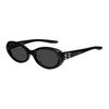 Gentle Monster Full Frame Design Oval Sunglasses Unisex Sunglasses Black COCOA-01