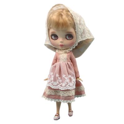 Lovely Embroidery T-shirt Short Sleeve for 1//6 BJD Blythe Doll Toys Clothes Black