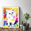 5D DIY Diamond Embroidery Cat Full Round Square Handmade Gift Diamond Painting Animal Picture Of Rhinestone Home Decoration