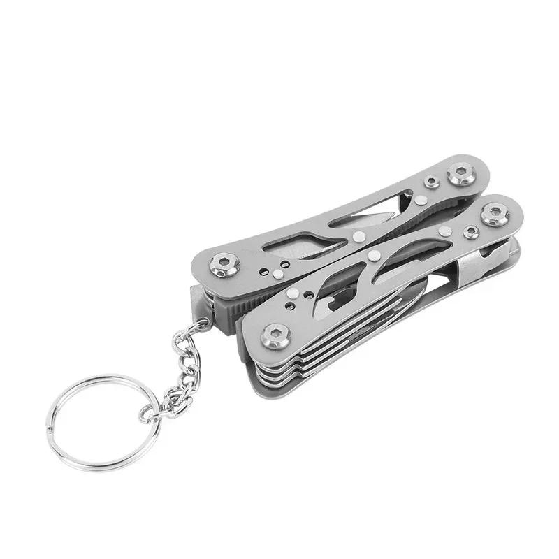 Mini Portátil Dobrável Exterior Caça Resgate Sobrevivência Tático Multiuso Ferramenta de Reparo Dobrável Multi-ferramenta Canivete de Bolso Alicates